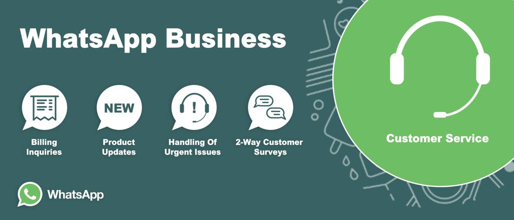 Whatsapp business customer service for digital marketing.