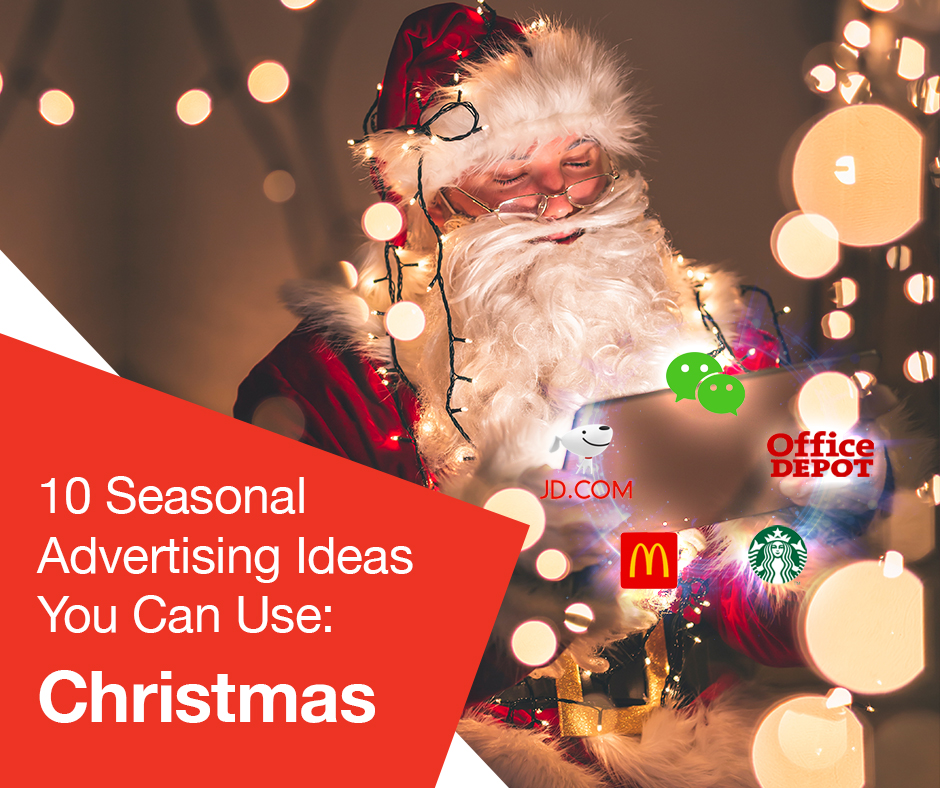 10 seasonal advertising ideas for Christmas incorporating digital marketing strategies.