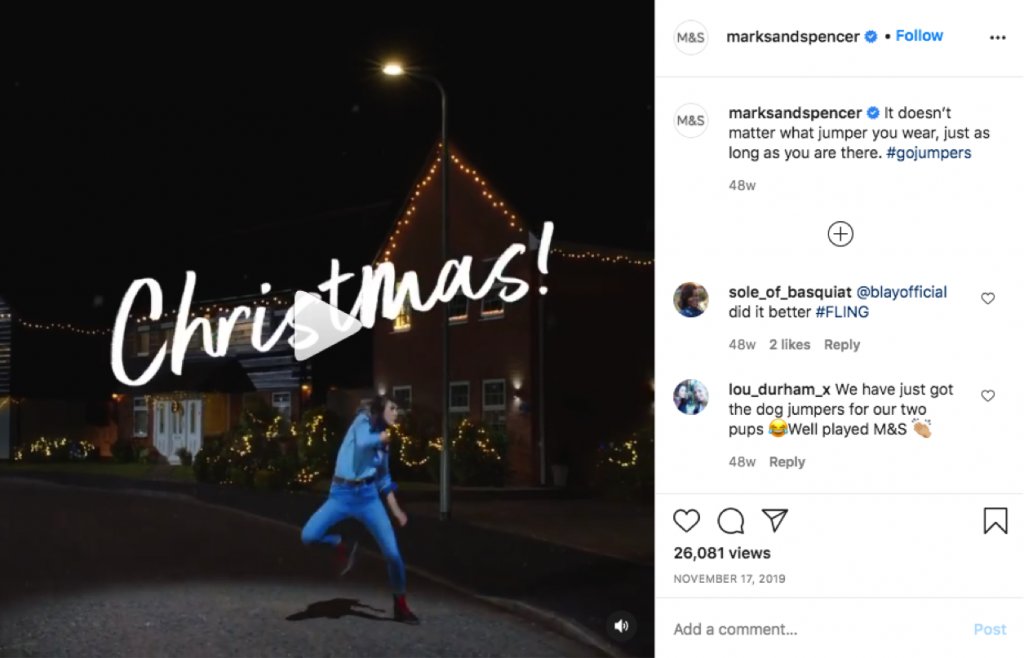 Award-winning Instagram Christmas ad.